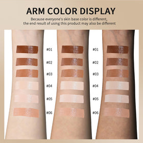 Covebalm skin tint swatch on arm revealing shade depth and buildable coverage