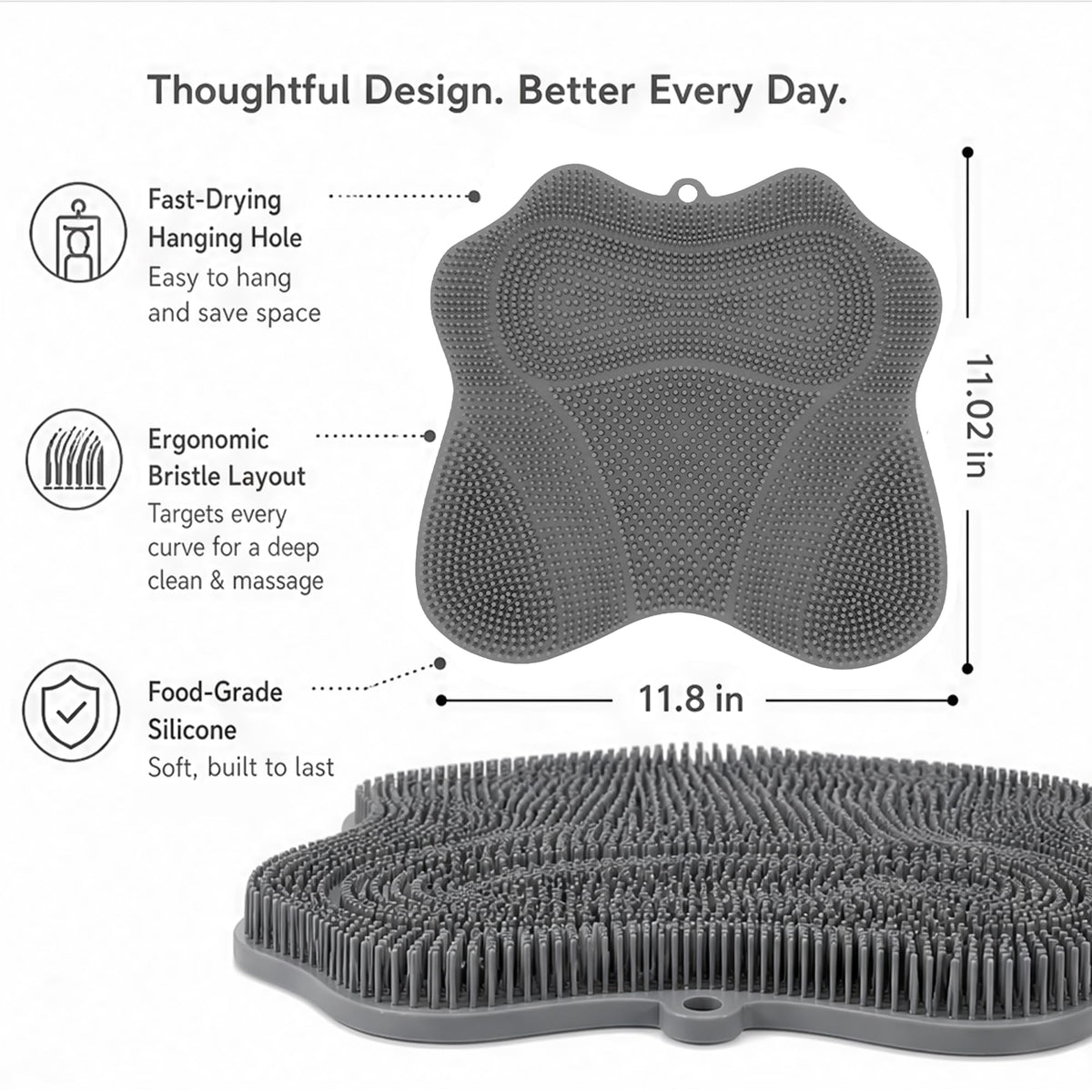 COVEDOT mat next to common items showing compact size and portability