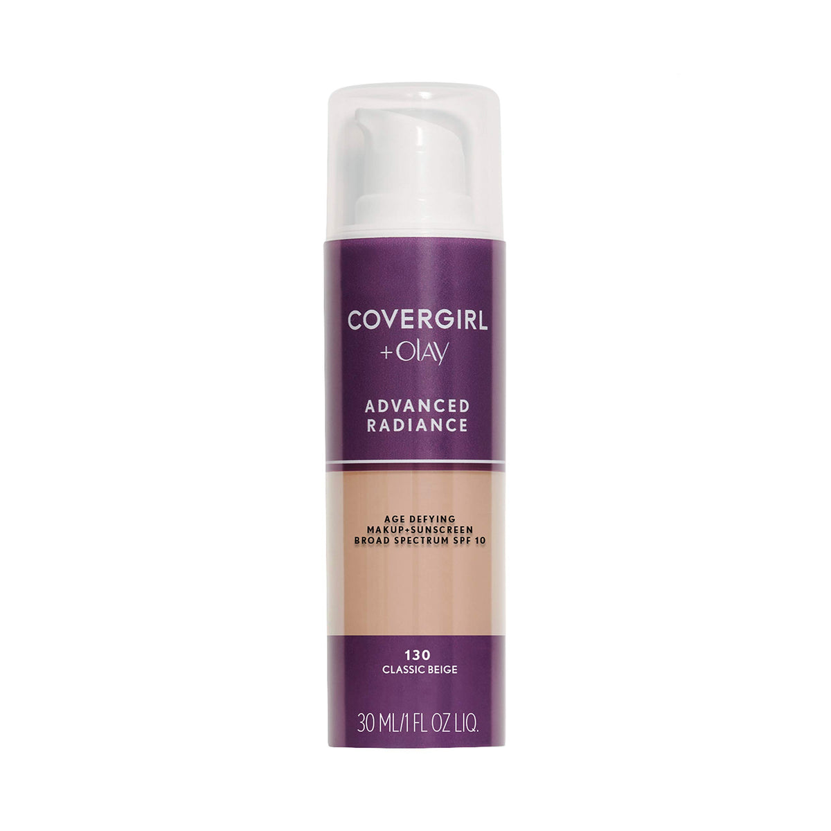 COVERGIRL front bottle view showing label and shade for easy selection