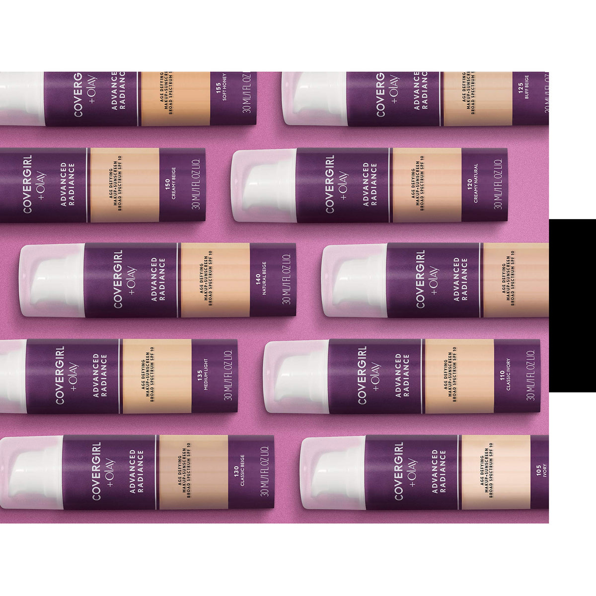 COVERGIRL foundation next to pressed powder showing how to set makeup