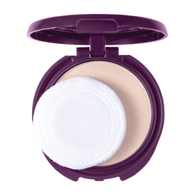 COVERGIRL compact front view showing sleek design and portable benefit