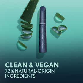COVERGIRL application step demo illustrating easy, clump-free layering