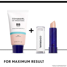 COVERGIRL close-up of tube nozzle and cap for precise, mess-free application