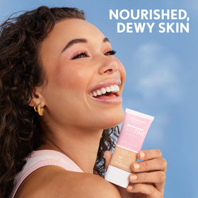 COVERGIRL label close-up showing ingredient list and clean-formula reassurance