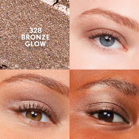 COVERGIRL bronze glow swatch on arm showing true shimmer payoff and blendability