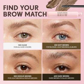 COVERGIRL before and after brows demonstrating natural lift benefit