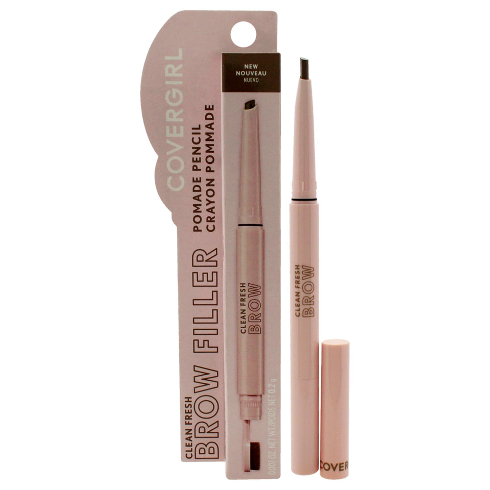 COVERGIRL front packaging showing sleek eyebrow pencil and color
