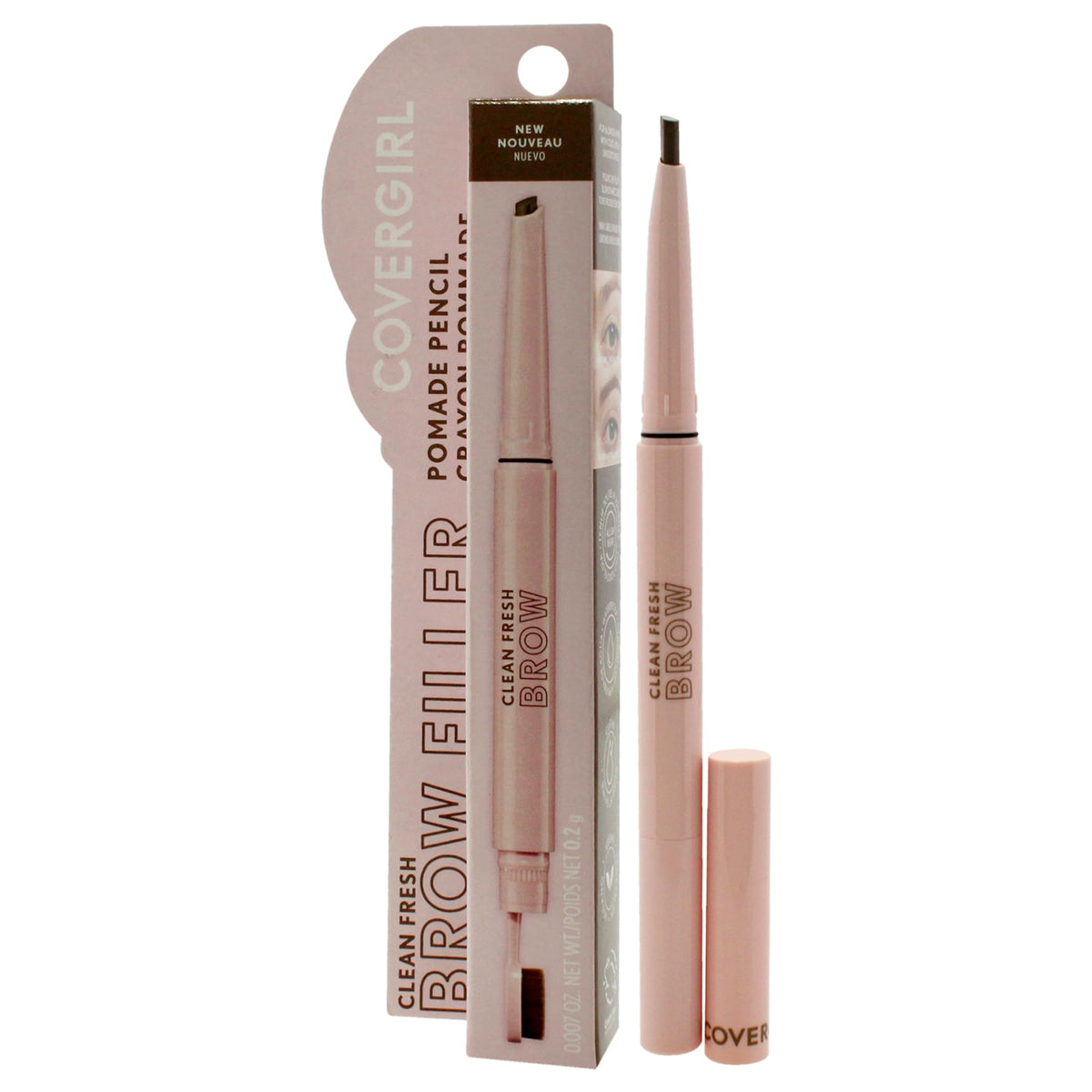 COVERGIRL soft matte brows detail showing natural defined finish