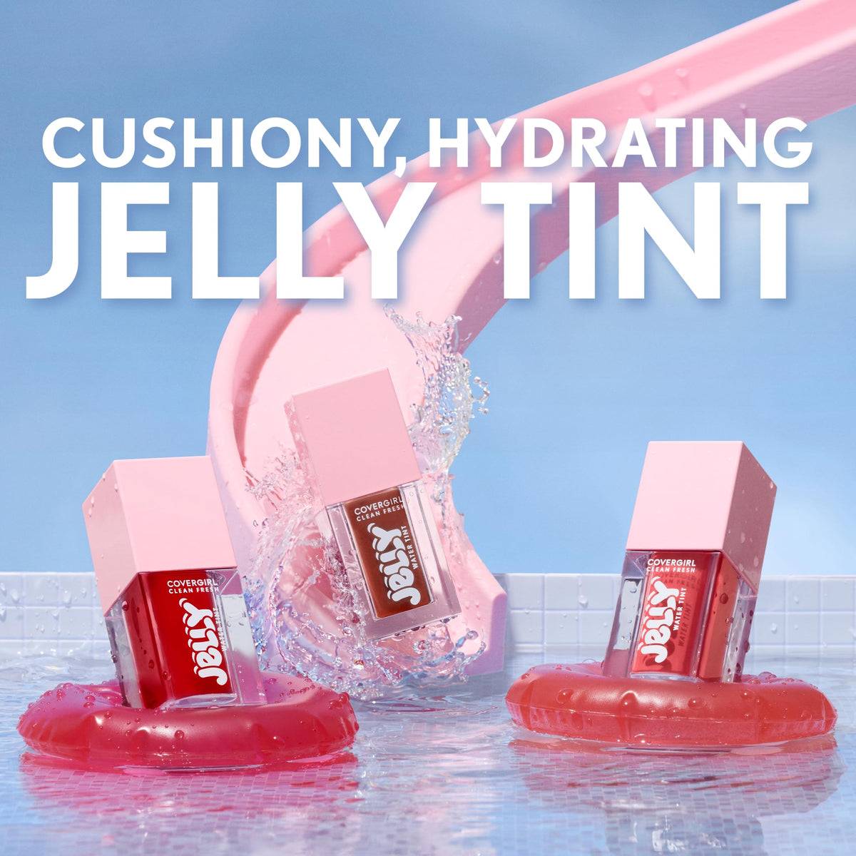 COVERGIRL tint blended on cheeks showing a fresh flushed finish
