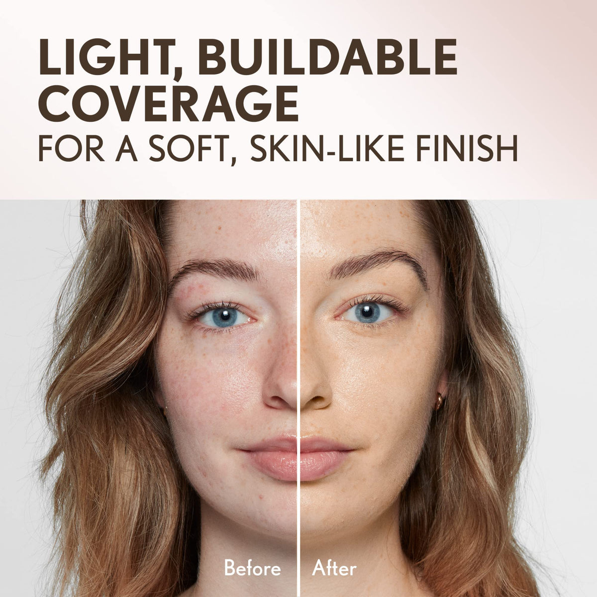 COVERGIRL creamy swatch on skin showing texture and hydrating finish for natural coverage