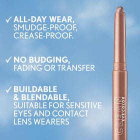 COVERGIRL close-up of French Violet shimmer texture highlighting creamy, blendable finish