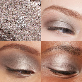 COVERGIRL swatch of Sky Dust texture on skin showing creamy shimmer payoff
