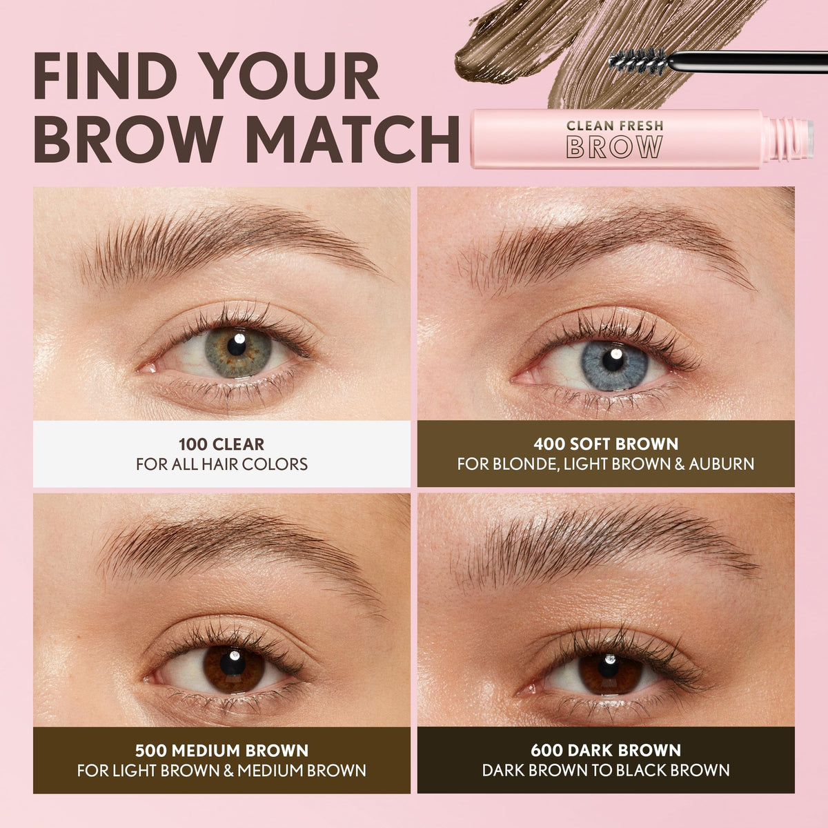 CoverGirl demo applying Clean Fresh Brow on hand to show easy one-step tinting