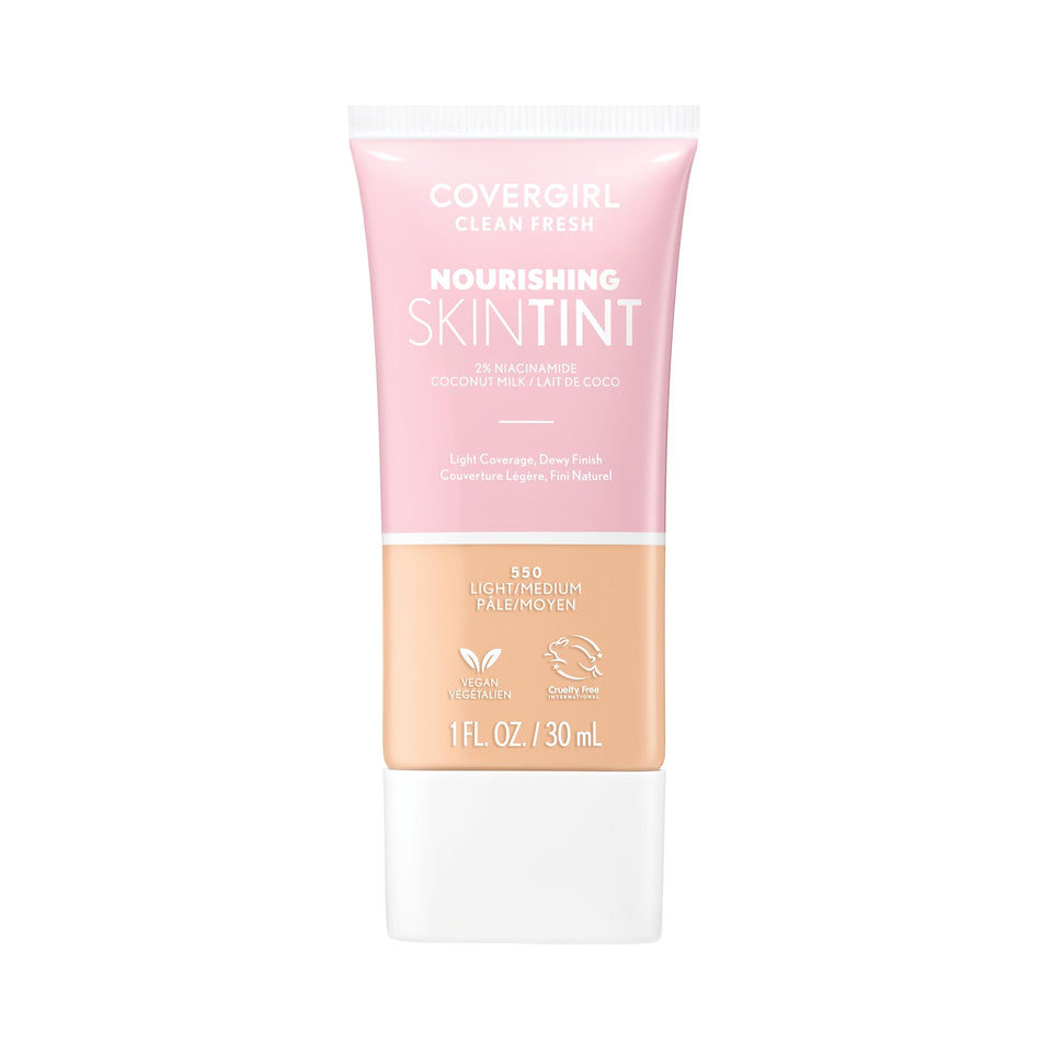 COVERGIRL front packaging showing bottle and label, clear view and modern styling