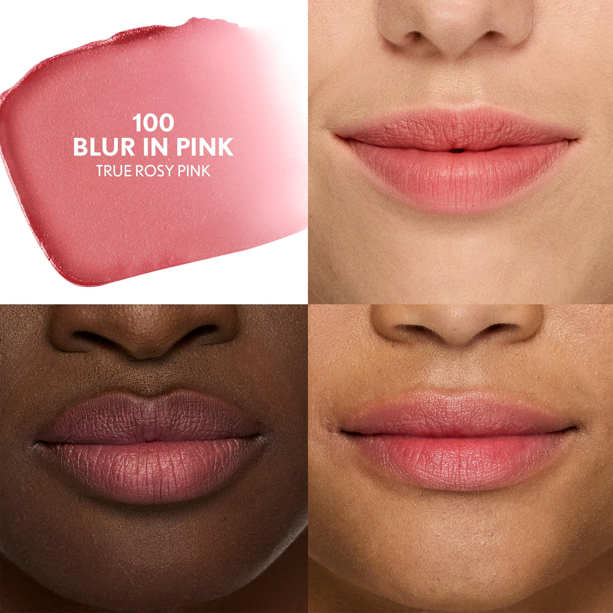 COVERGIRL lipstick applied on lips demonstrating blurred soft-focus effect