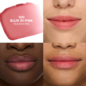 COVERGIRL lipstick applied on lips demonstrating blurred soft-focus effect