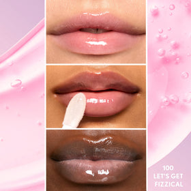 COVERGIRL texture close-up displaying glossy finish and lightweight, non-sticky feel