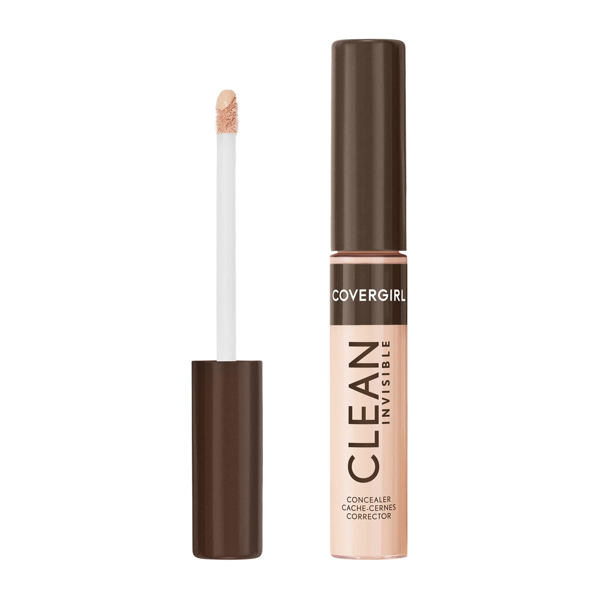 COVERGIRL concealer front view showing porcelain 101 shade and label for easy shade ID