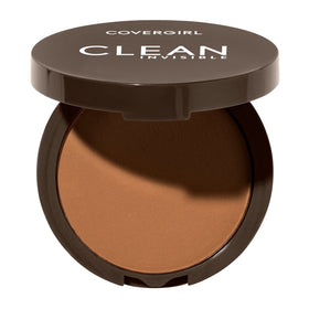 Covergirl compact front view showing compact design and clean finish benefit