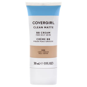 COVERGIRL Clean Matte BB Cream front packaging showing shade and matte finish benefits