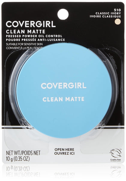 COVERGIRL compact front view showing sleek matte finish and portability