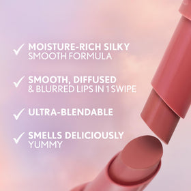 COVERGIRL lifestyle shot of model wearing lipstick, showing wearable everyday look