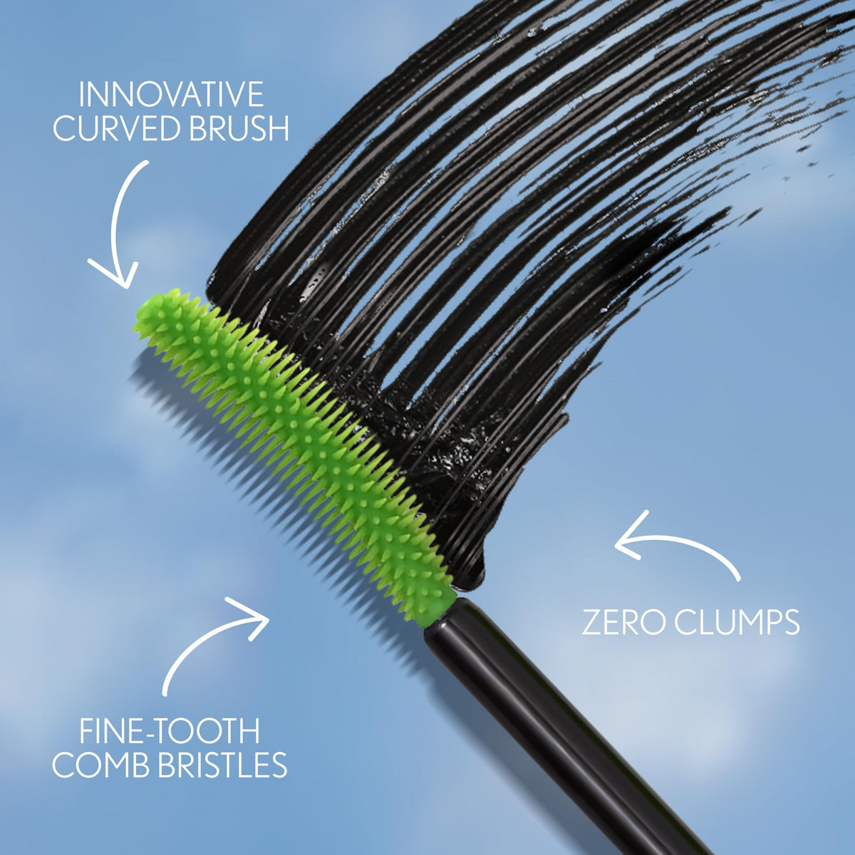 COVERGIRL Clump Crusher bristles detail highlighting clump-free separation