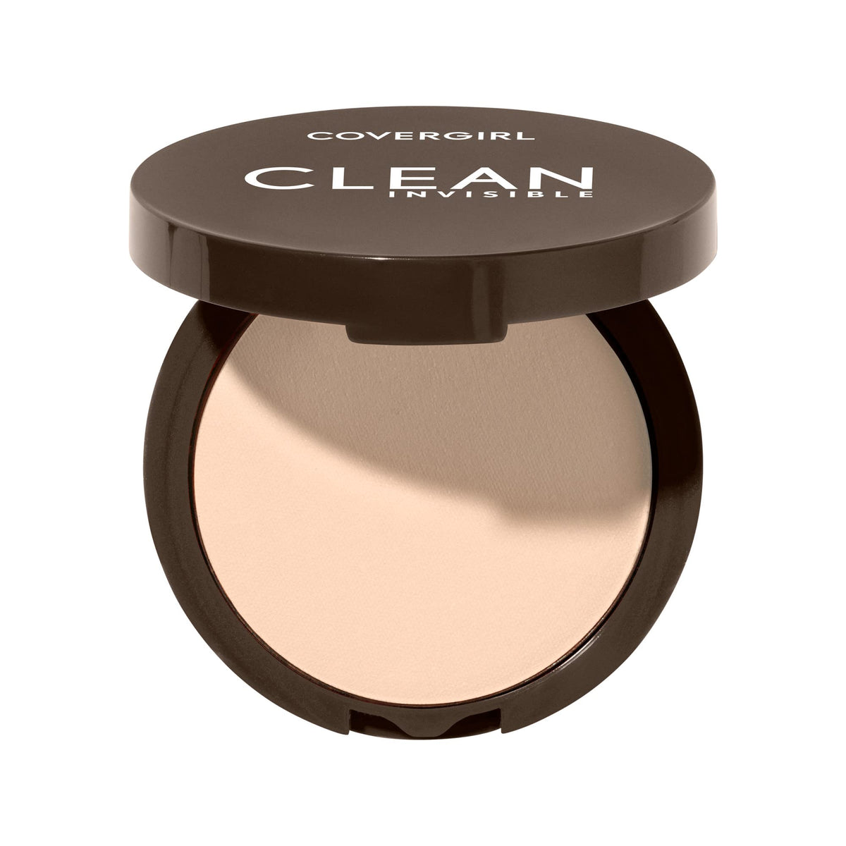 COVERGIRL compact front view showing shade Ivory 105 and clean packaging for effortless finish