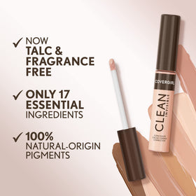 COVERGIRL recyclable bottle detail highlighting 30% post-consumer recycled material benefit
