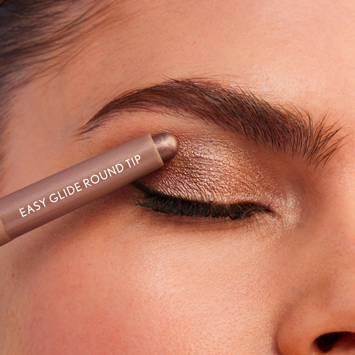 COVERGIRL dreamy pink layered with matte shadow showing versatile finishes