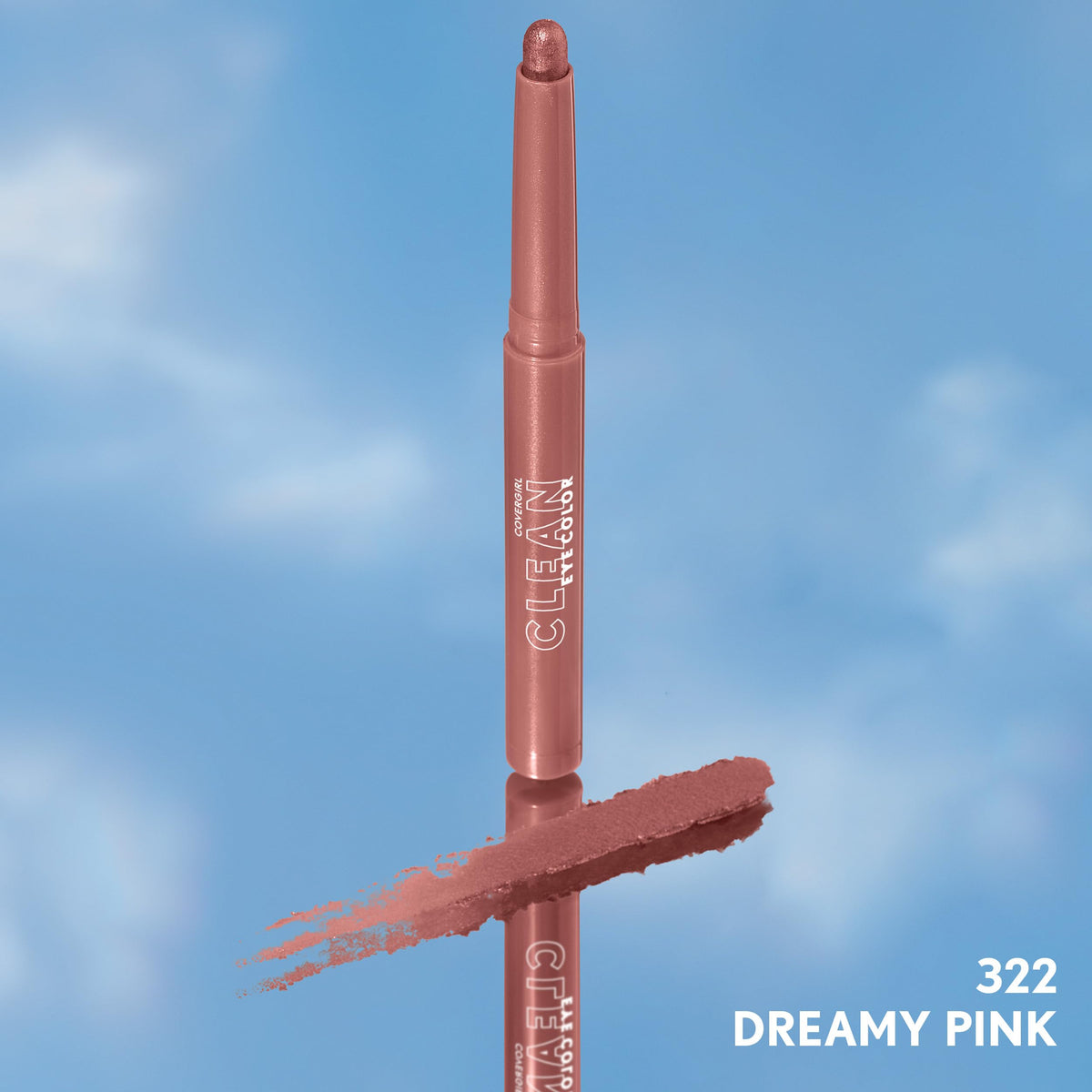 COVERGIRL dreamy pink tucked in makeup bag illustrating travel convenience