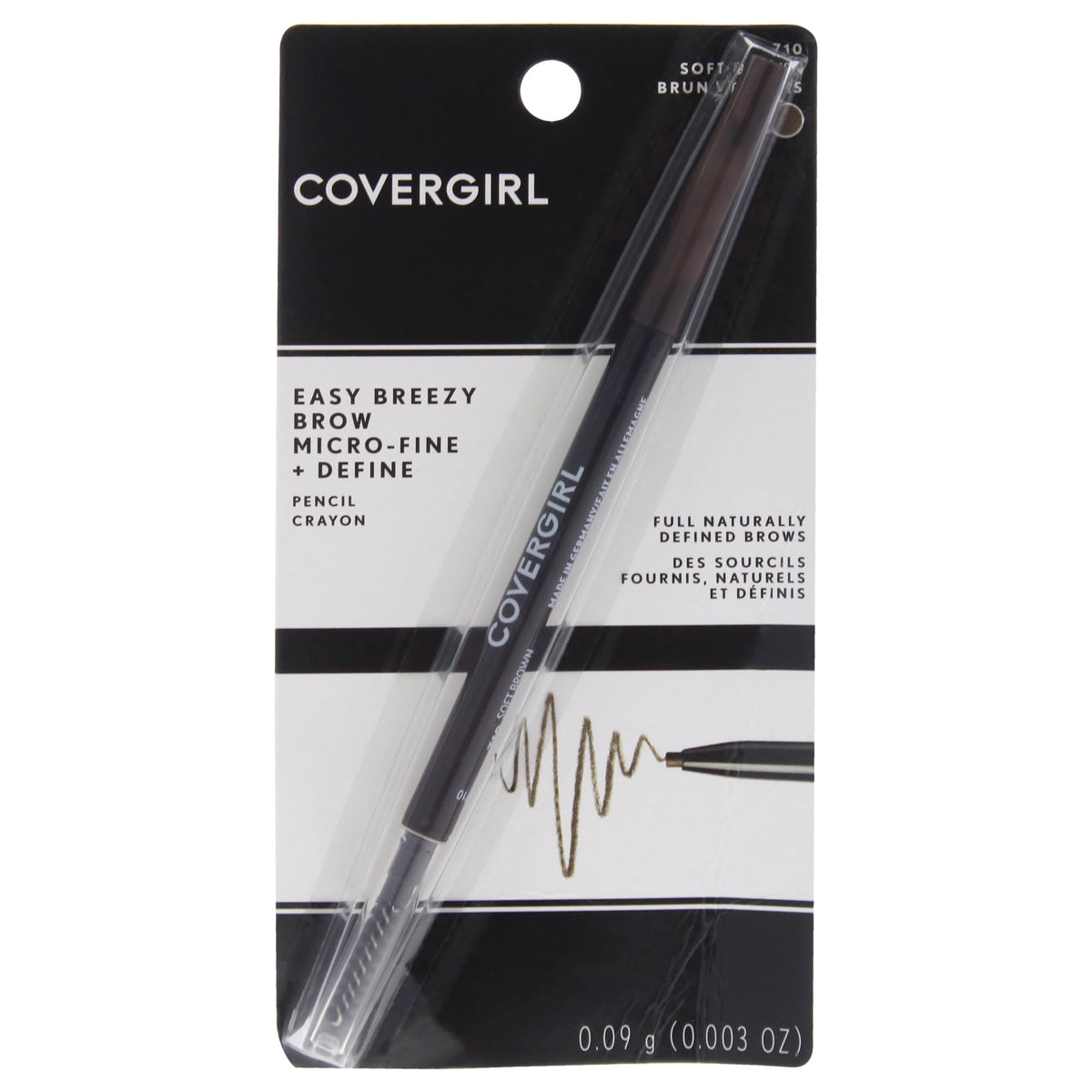 COVERGIRL pencil front packaging showing color and compact design for easy touch-ups