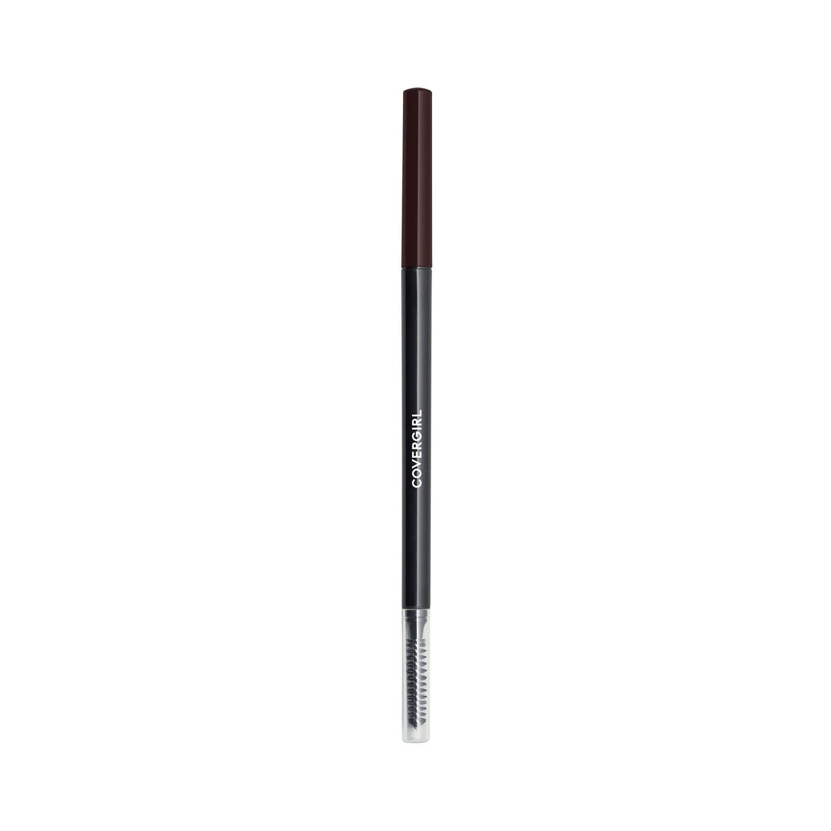 COVERGIRL pencil front view showing slim retractable design and easy portability benefit