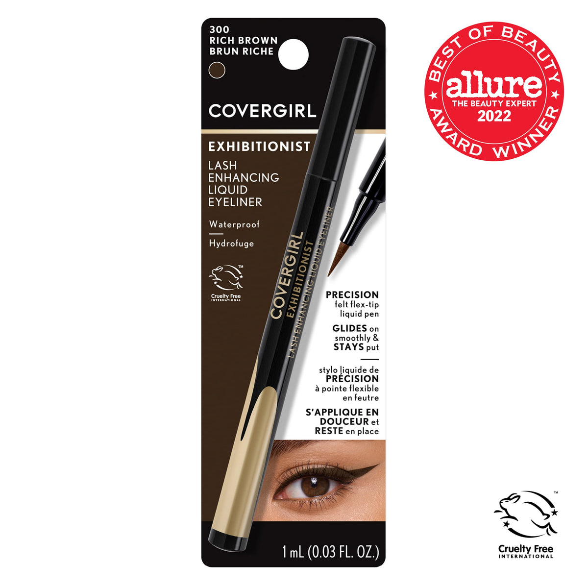 COVERGIRL flex-tip close-up for precise, smooth application