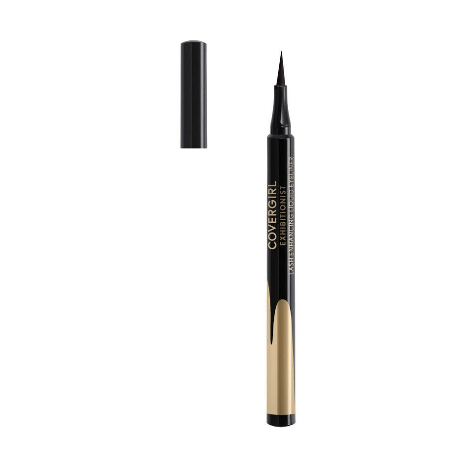 COVERGIRL front packaging showing sleek matte black eyeliner, clear product identity and benefit