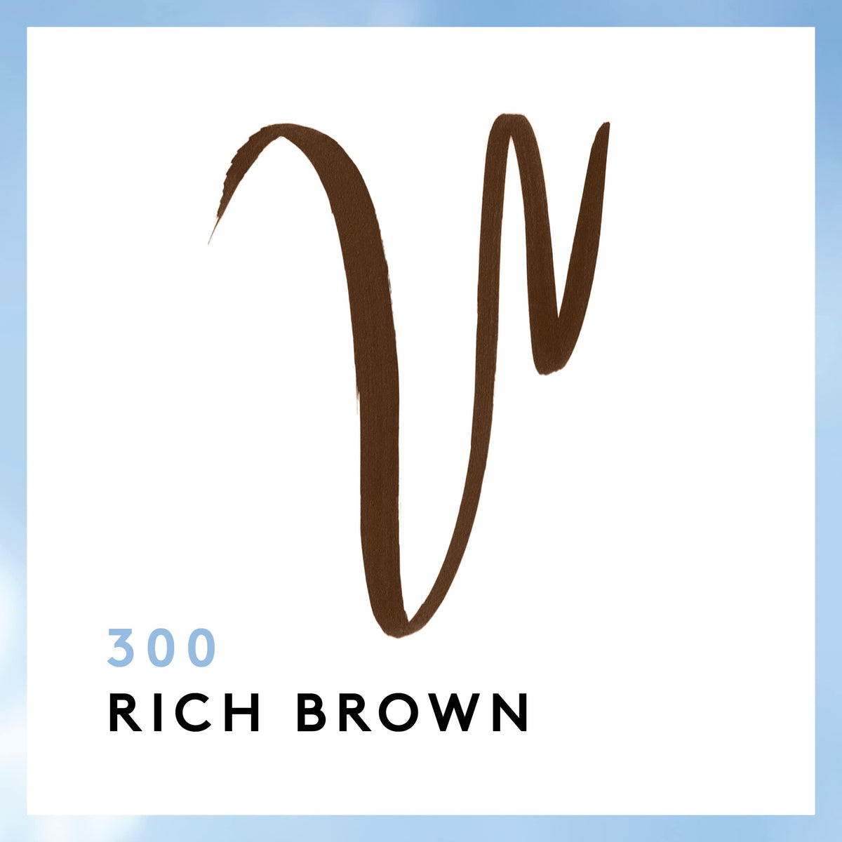 COVERGIRL Rich Brown swatch on skin showing matte pigment