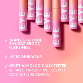 COVERGIRL before and after lashes demonstrating visible curl and lift