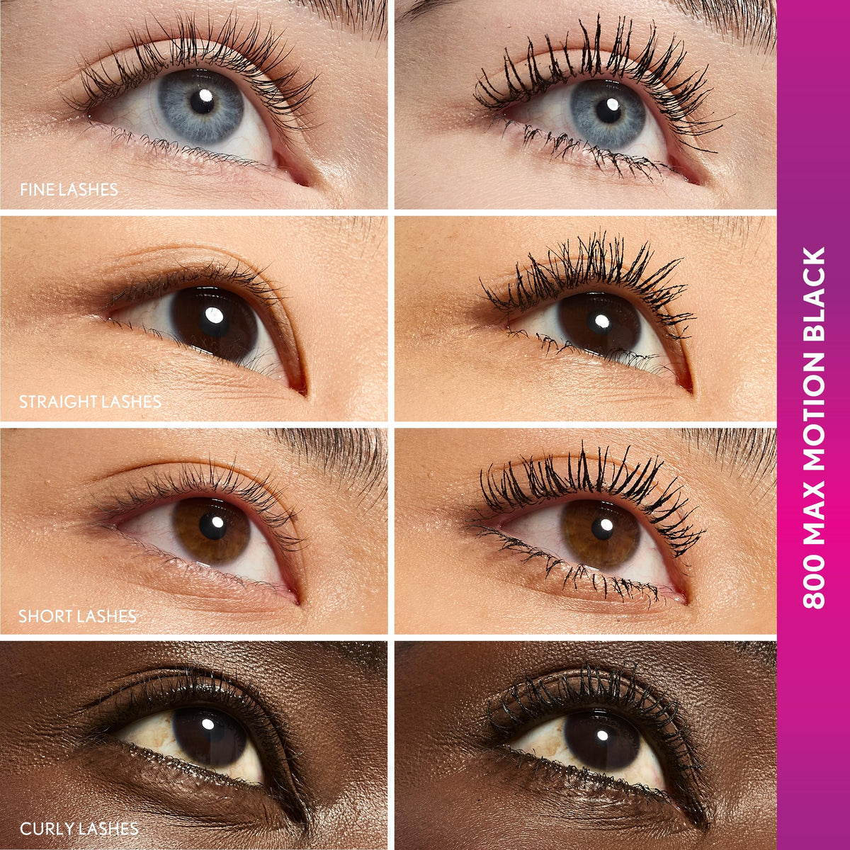 COVERGIRL tapered wand close-up showing precision for inner corner lashes
