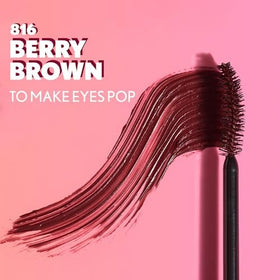 COVERGIRL wand loaded with Berry Brown formula illustrating smooth application