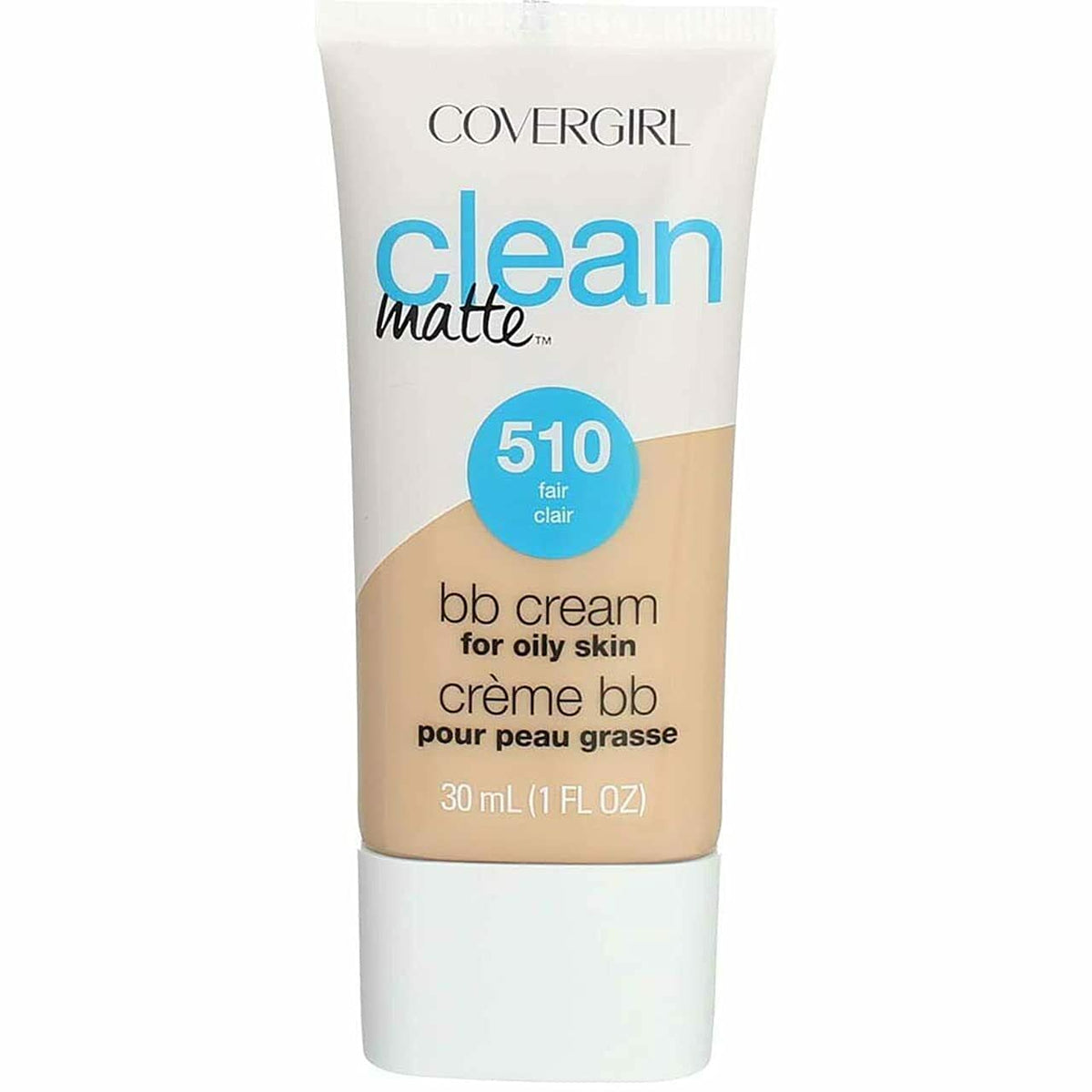 COVERGIRL front tube showing label and shade, clear product identification benefit