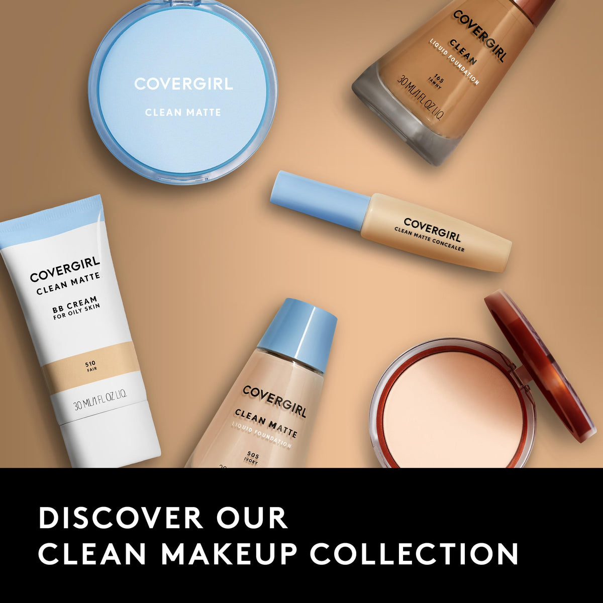 COVERGIRL foundation paired with TruBlend blush illustrating coordinated finish