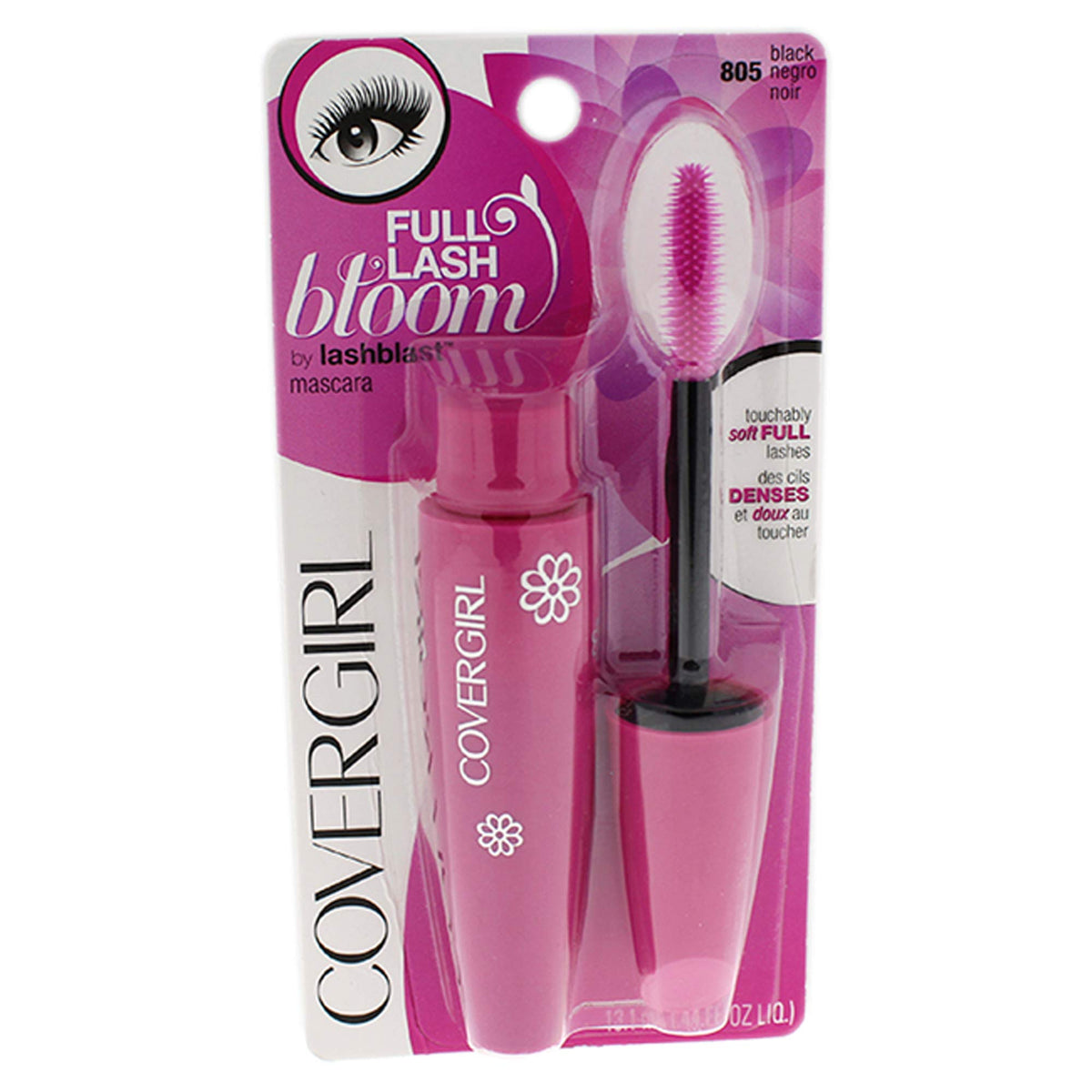 COVERGIRL Full Lash Bloom front packaging showing wand and soft mousse formula for fuller lashes