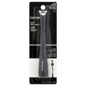 COVERGIRL front packaging showing product and black crystal shade benefits precision