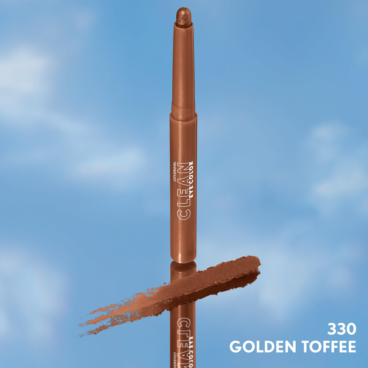 COVERGIRL golden toffee lifestyle daytime look showing wearable warm shimmer