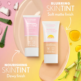 COVERGIRL coconut and aloe visual highlighting hydrating ingredient benefits
