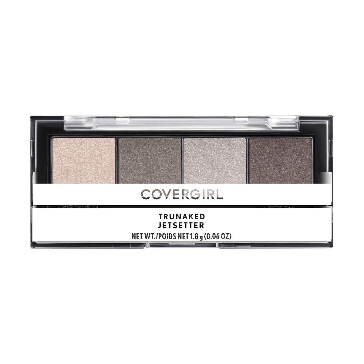 COVERGIRL Jetsetter front compact shows sleek travel-ready packaging and portability