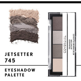 COVERGIRL Jetsetter texture close-up highlighting smooth, blendable pigment payoff