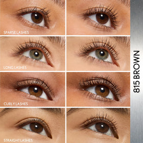COVERGIRL mascara swatch texture showing smooth buildable formula benefits