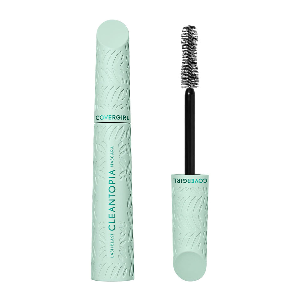 COVERGIRL front packaging showing clean vegan mascara in brown