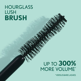 COVERGIRL mascara texture swipe showing plant-fiber smooth application